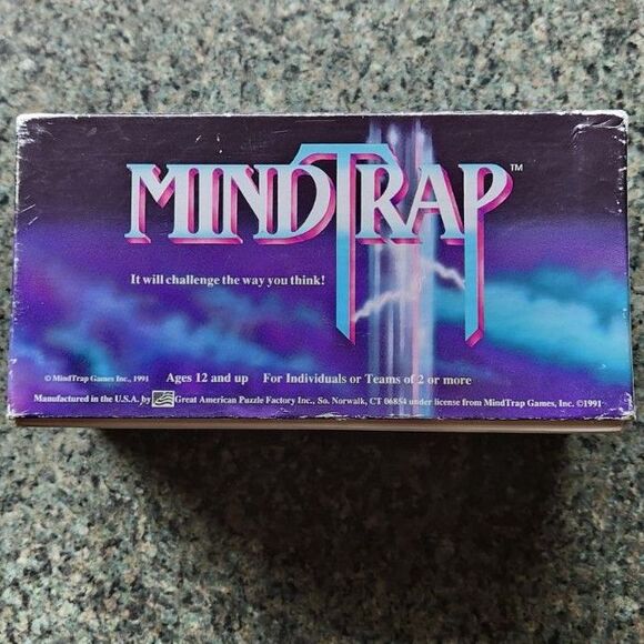 1991 Vintage MindTrap Card Game Will Challenge the Way You Think Ages 12 and Up - Picture 2 of 11